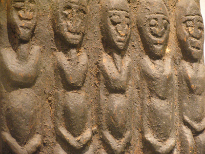 Makes me think of a group of soccer players defending a free kick.