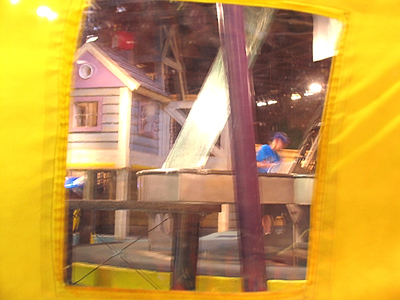 Conducting surveillance at the children`s museum.