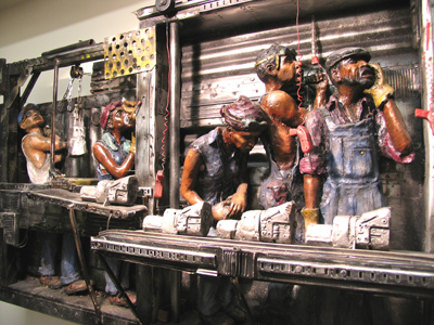 `The Line` by Kyle and Kelly Phelps, twin brothers and art professors at U.D. (see June 30).