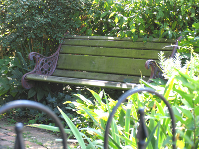 Looks inviting, but I didn`t sit on it.  Some neighbor might lose his temper.