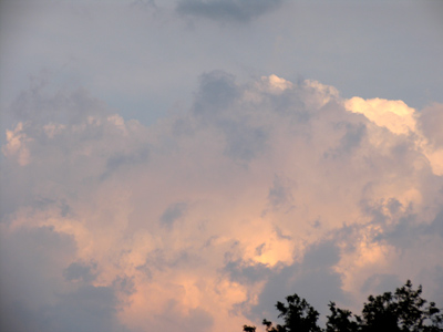 Preview of coming precipitation.