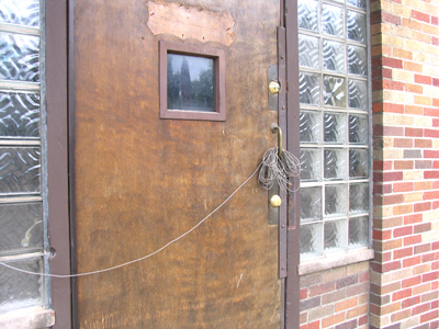 The pool hall`s high-tech security system.