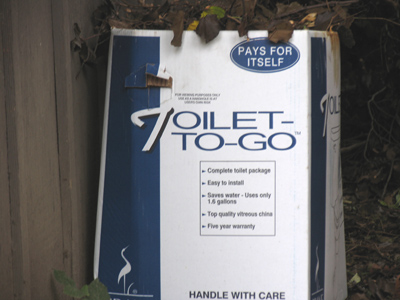 You`d think they`d make it out of something other than cardboard.