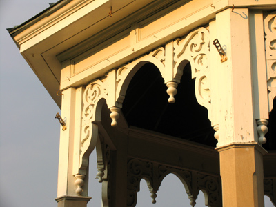 The purpose of a gazebo is to provide a beautiful view (a `belvedere`).  But they themselves can be beautiful.