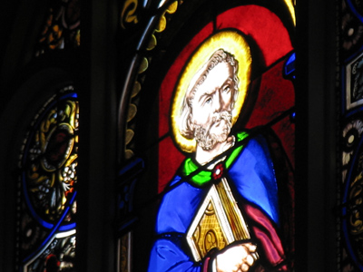 Catholic stained glass.