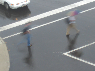 . . . or you can just try to run between the drops.