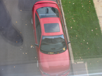 Then I suddenly had this out-of-car experience, where I was - like - floating above it.