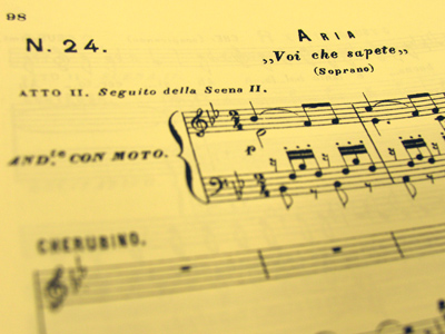 Figaro got married last night, but it was Cherubino who stole the show.