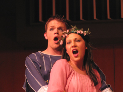 Romeo and Juliet sing their famous tomb duet, `We probably shouldn`t have killed ourselves`.