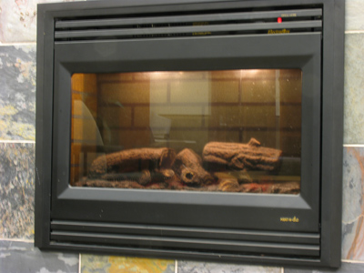 I couldn`t figure out if it was really burning something or just a projection, but at least it gave off heat.