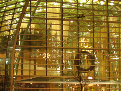 It`s a winter wonderland inside the Wintergarden.