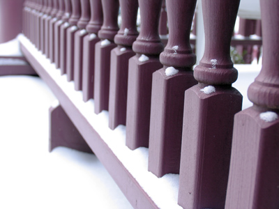 Ordinary things look better with snow.