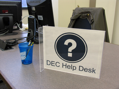 WHAT I DO ALL DAY:  Sit at this Help Desk . . . and help.