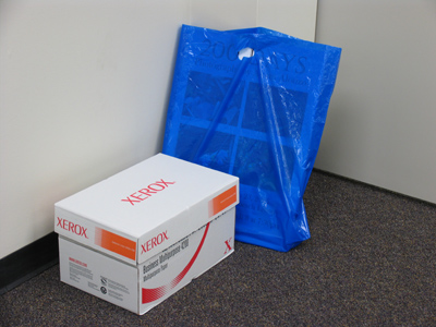 Considering how much it costs, it`s sad to see that my entire photo exhibit can fit into a box and a bag.