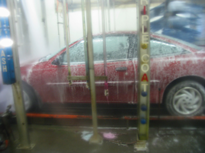I get my car washed once a year on St. Patrick`s Day, whether it needs it or not.