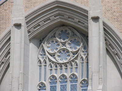 Church of the Holy Angels at midday.