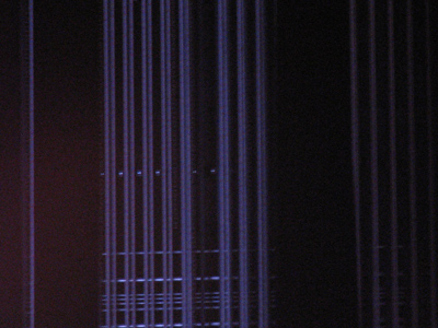 The Schuster Center is too new to be haunted, but the ropes backstage glow with a ghostly light.