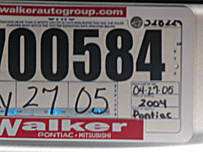 Somebody got a new car today.  Guess I shouldn`t have bumped it.