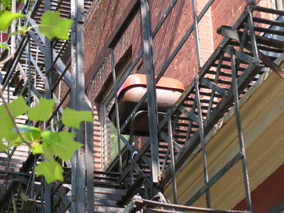 It seems somehow contrary to the notion of a fire escape.