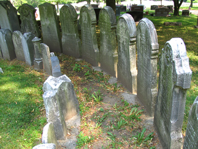Gravestones from an 1850 Jewish settlement.