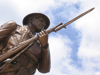 Memorial to soldiers of World War I.