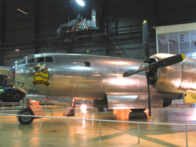Sixty years ago today, this aircraft, a B-29 Superfortress, dropped an atomic bomb on the city of Nagasaki, Japan.
