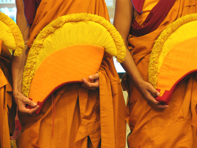 Headgear of the monks from Drepung Gomang Monastery.