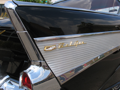 `Either comin` or goin` she`s her best side showin` She`s my Bel Air Chevrolet.`