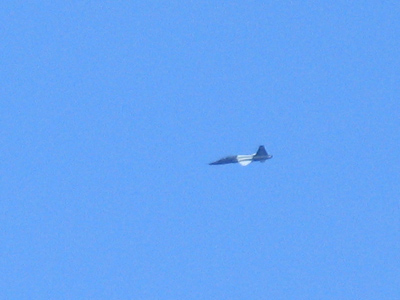 T-38 Talon, advanced jet pilot trainer. Speed: 812 mph. Range: 1,000 miles. Crew: Two. Barf bags:  One.