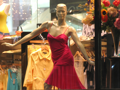 It must hurt to have to stand like that all day.