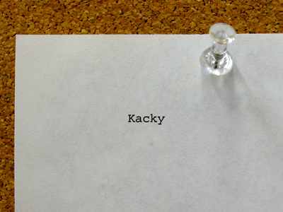 My friend Kacky said, `Adam, you`re omniscient.`  I said, `I know.`