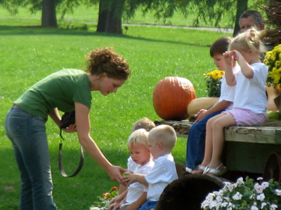 One of the world`s most hazardous occupations:  photographer of children.