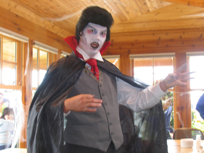 Elvis has a Transylvanian accent.  Or Dracula sounds like he`s from Mississippi.