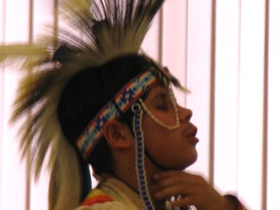 A grass dancer of the Lakota tribe.