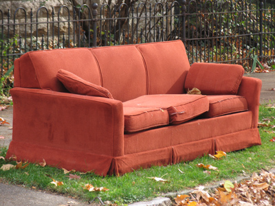 Ford Prefect: `Eddies in the space-time continuum!` Arthur Dent: `And this is his sofa, is it?`
