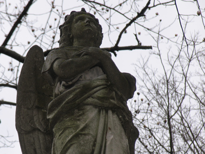 In Calvary Cemetery -- not Woodland this time.