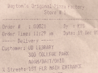 You think I`m going OUT for lunch on a day like this?