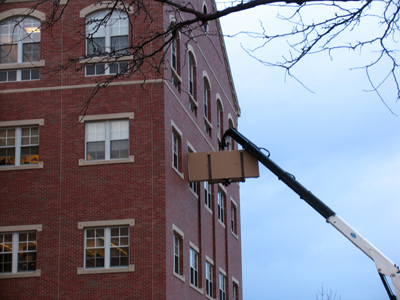 In the movies, it`s usually a piano.