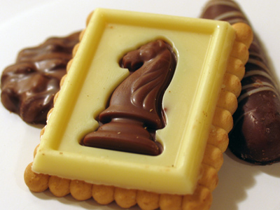 Here`s a great new invention:  edible chess.