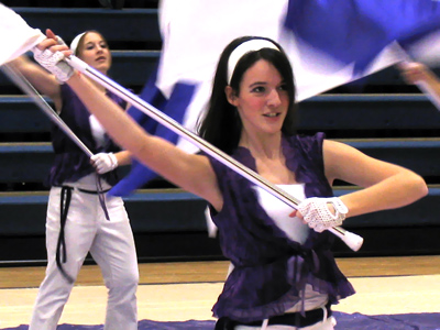 At this point, the man next to me said, `Your daughter looks like she`s having a lot of fun out there.`