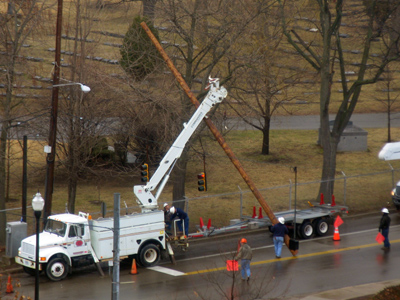 And then they climb up the pole and juggle.