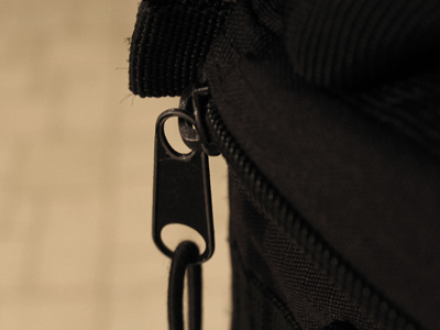 Nearly two years old and my camera is in great shape, but my camera bag has lost its zip.