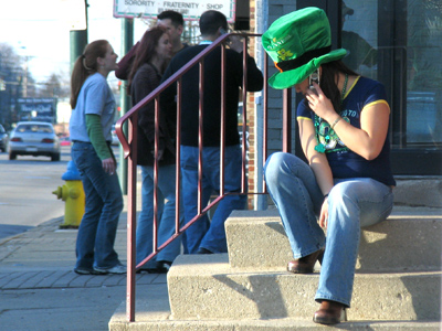 The wearin` o` the green.