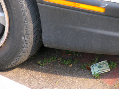 I didn`t touch it.  It may still be there.