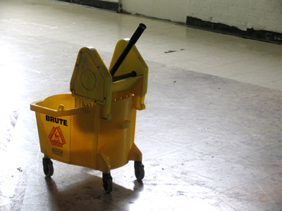 The painting studio in the off season.