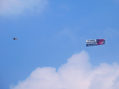  . . . and in the air.