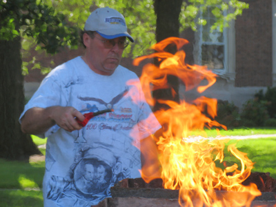 `More lighter fluid!`