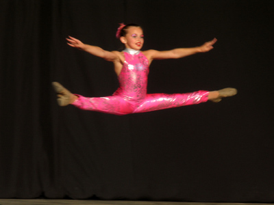 She jumps higher than she is tall.  How is that possible?