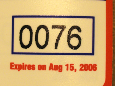 This photo is stale.