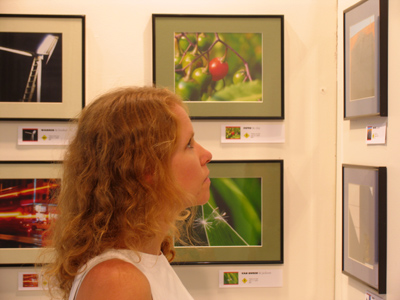 I promised to take a photo of the 10,000th visitor to my exhibit.